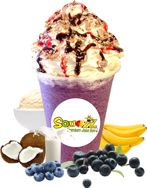 Acai Berry Milkshake - Milkshake De Açaí Png (630x705), Png Download