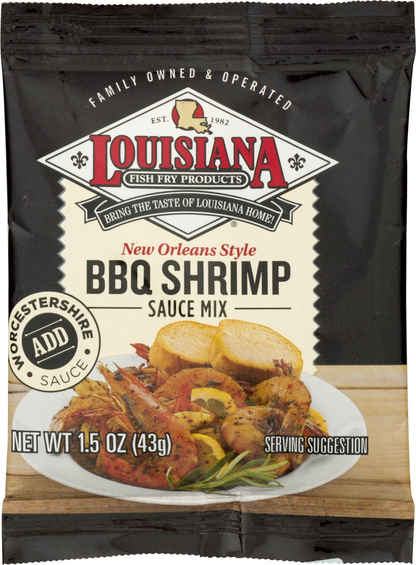 Louisiana Fish Fry Products New Orleans Style Bbq Shrimp - Louisiana Sauce Mix, Bbq Shrimp, New Orleans Style (1800x1800), Png Download
