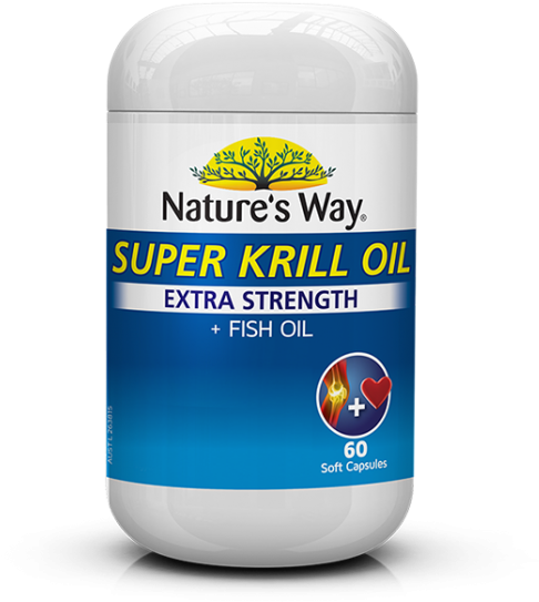 Nature's Way Super Krill Oil Extra Strength Fish Oil (595x596), Png Download