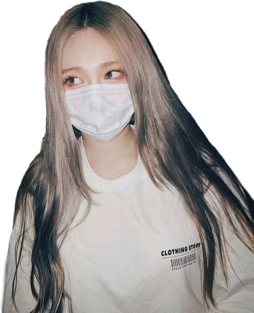 Korean Girl Mask Female Ulzzang Pretty Png Korean Girl - Roh Kyung Joo Ulzzang (827x1021), Png Download