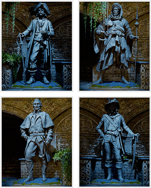 Uncharted 4 - Uncharted 4 Pirate Statues (594x700), Png Download