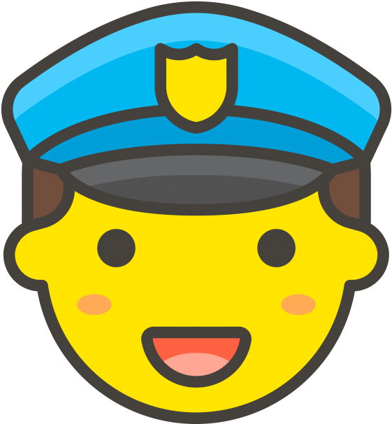 Police Man Officer Emoji - Singer Icon Png (866x650), Png Download