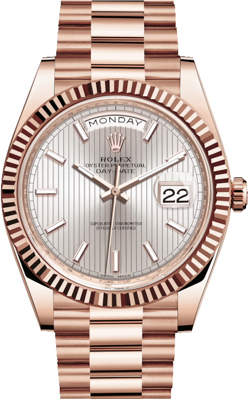 Rolex Day-date 228235 40mm Sundust Strip Motif Index - Rolex Day-date 40 228239 (785x785), Png Download