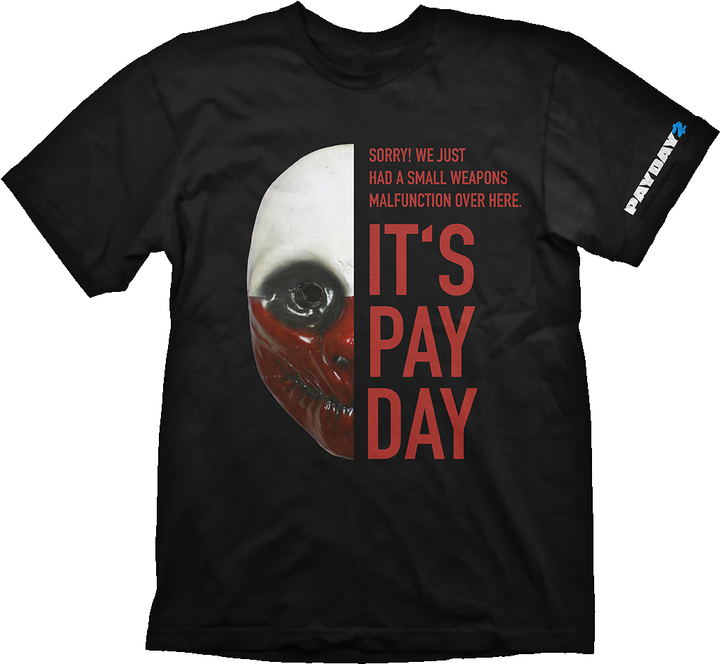 Payday 2 T-shirt Wolf Mask - Payday 2 T Shirt (1075x1000), Png Download
