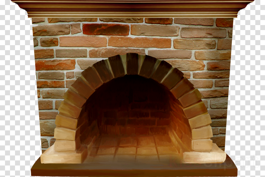 Chimenea Png Clipart Santa Claus Fireplace Chimney (900x600), Png Download
