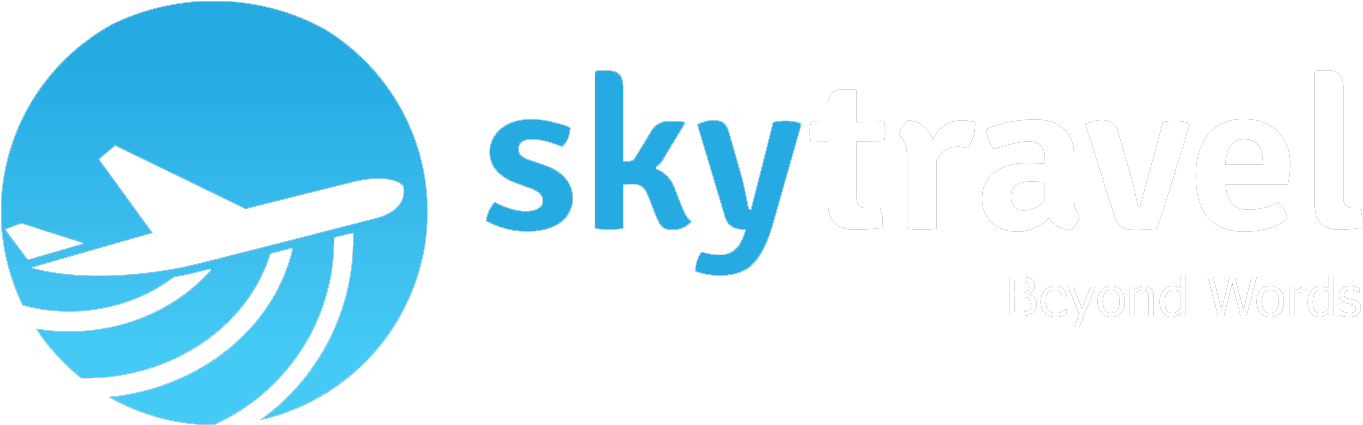 Logo Sky Travel - Sky Travel Logo (1431x508), Png Download