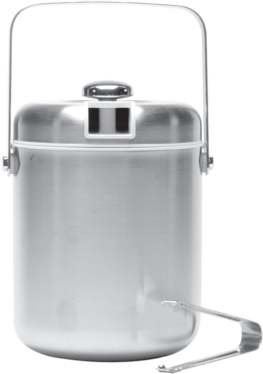Ice Bucket With Tongs - Service Ideas Ibt15bs Wine Supplies (600x600), Png Download