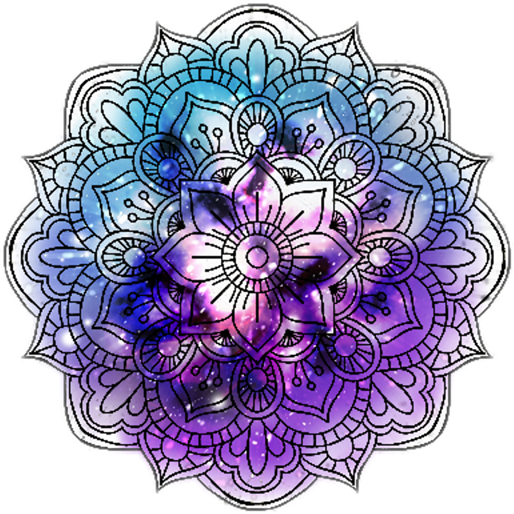 Mandala Colors Effects Ftestickers Ftstickers Stickers - Bouquet (1024x1024), Png Download