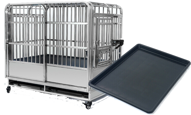 Large Cage Dog Cage Large And Medium Dogs Stainless - Dog (800x800), Png Download