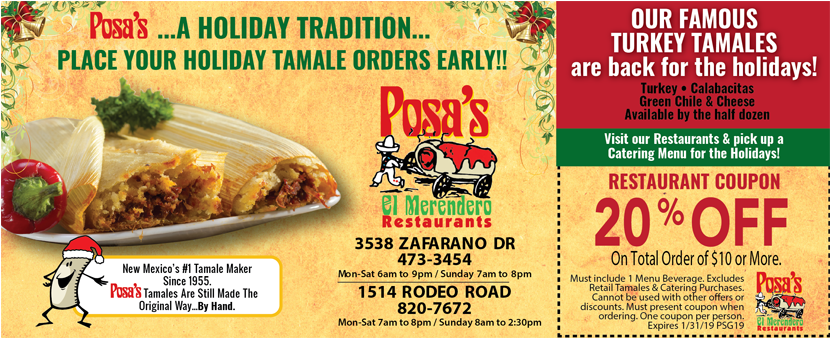 Posa's Restaurant - Mexican Cuisine: Authentic Recipes For The Home Chef (829x402), Png Download