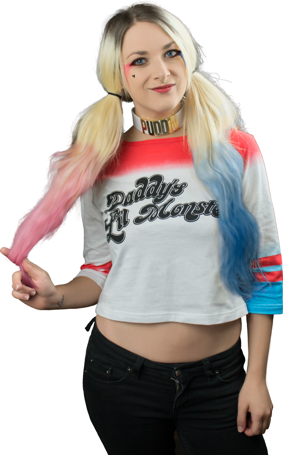 Suicide - Suicide Squad Harley Quinn Diamond Top (932x1500), Png Download