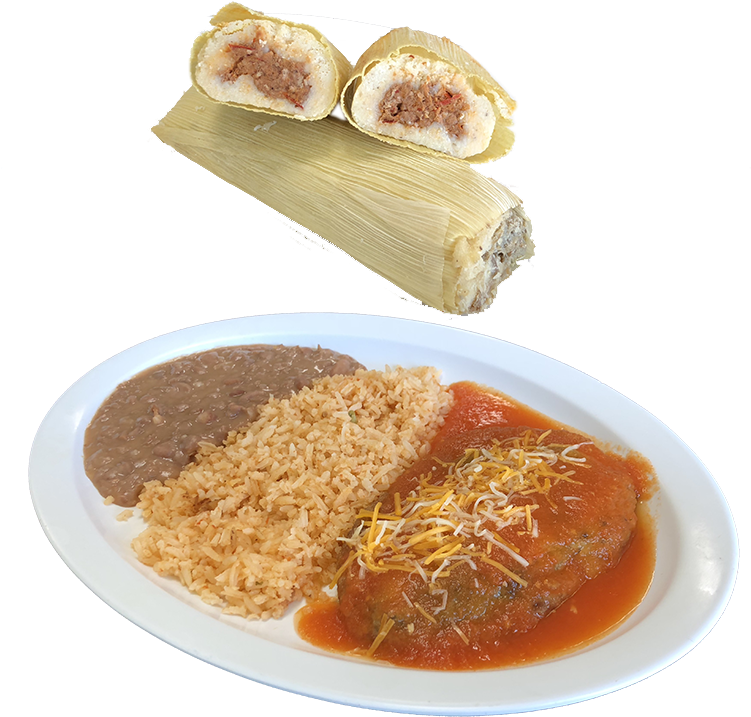 Chile Relleno & Tamale - Tonkatsu (750x750), Png Download