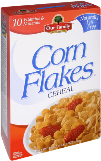 Our Family Cereal, Corn Flakes - 18 Oz (600x600), Png Download