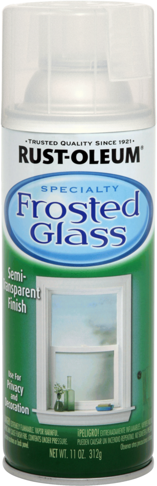 Rust Oleum 1903830 Frosted Glass 11 Ounce Spray, Frosted - Rust Oleum Frosted Glass (342x1024), Png Download