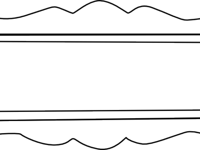 Blank Plaques Cliparts - Line Art (640x480), Png Download