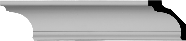 Ekena Millwork Ekena Holmdel Traditional Smooth Crown (600x600), Png Download