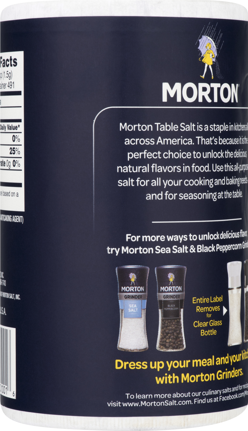 Morton Table Salt, All Purpose Non Iodized Salt For - Box (1800x1800), Png Download