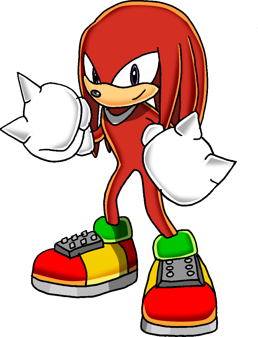 Knuckles The Echidna Project 20 - Draw Knuckles From Sonic (845x1105), Png Download