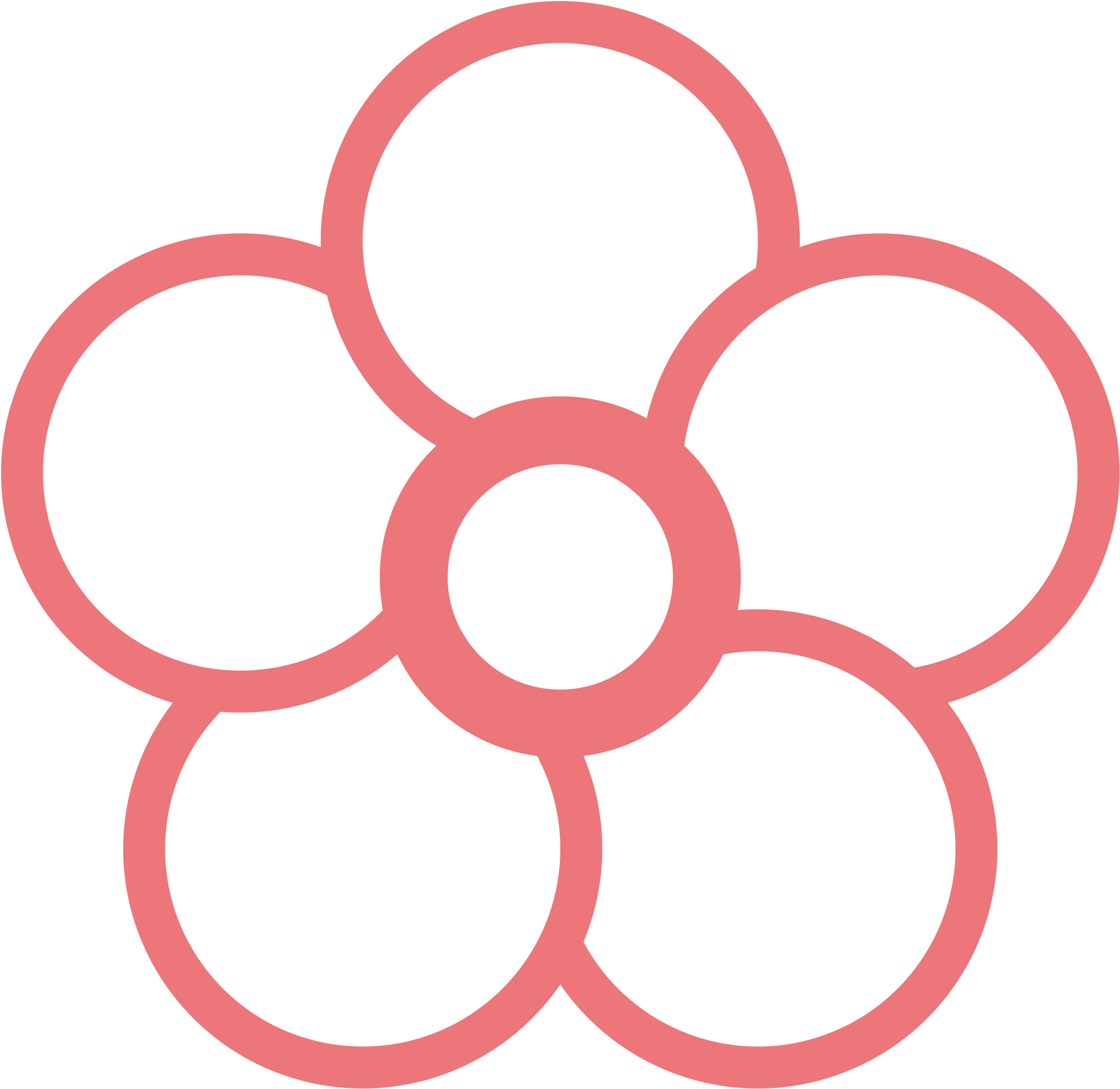 Open - Five Petal Flower Drawing (2000x1942), Png Download