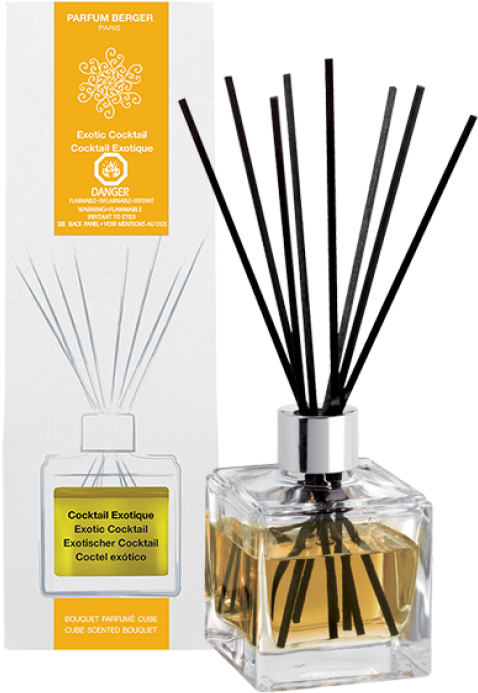 The Cube Scented Bouquet Cocktail Exotic - Lampe Berger Cube Scented Bouquet - Orange Cinnamon (740x740), Png Download