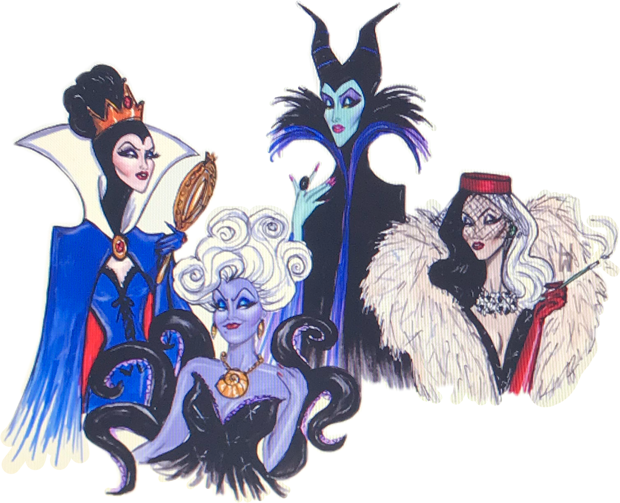 Villain Vogue Disney Freetoedit (1250x1013), Png Download