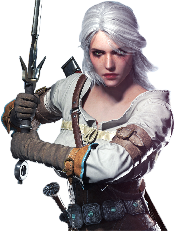 Ciri The Witcher 3 Png (689x910), Png Download