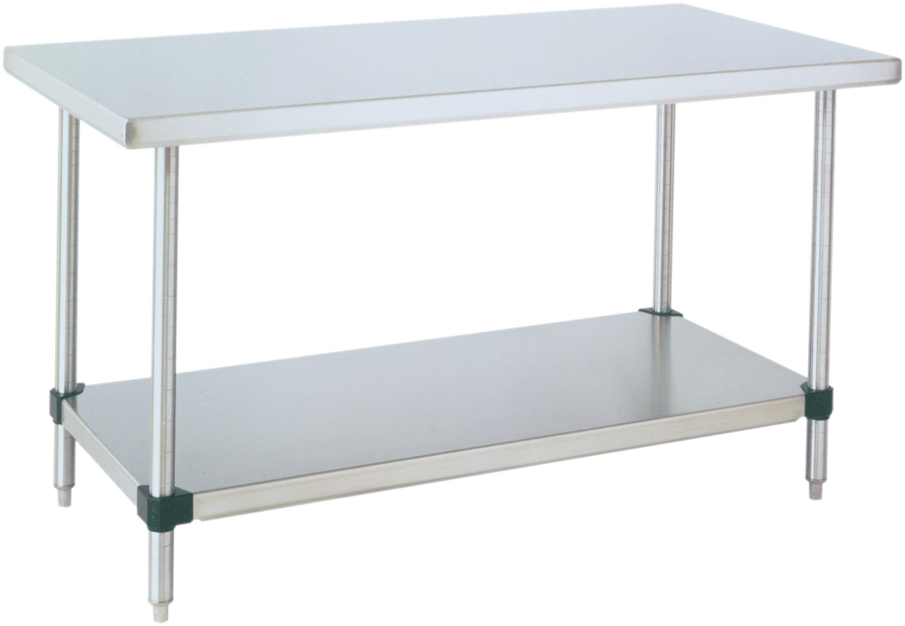 Hd Super&trade - Stainless Steel Table With Bottom Shelf (1000x692), Png Download