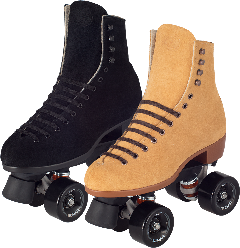 Riedell Zone Outdoor Roller Skate Set - Riedell Suede Roller Skates (1000x1000), Png Download