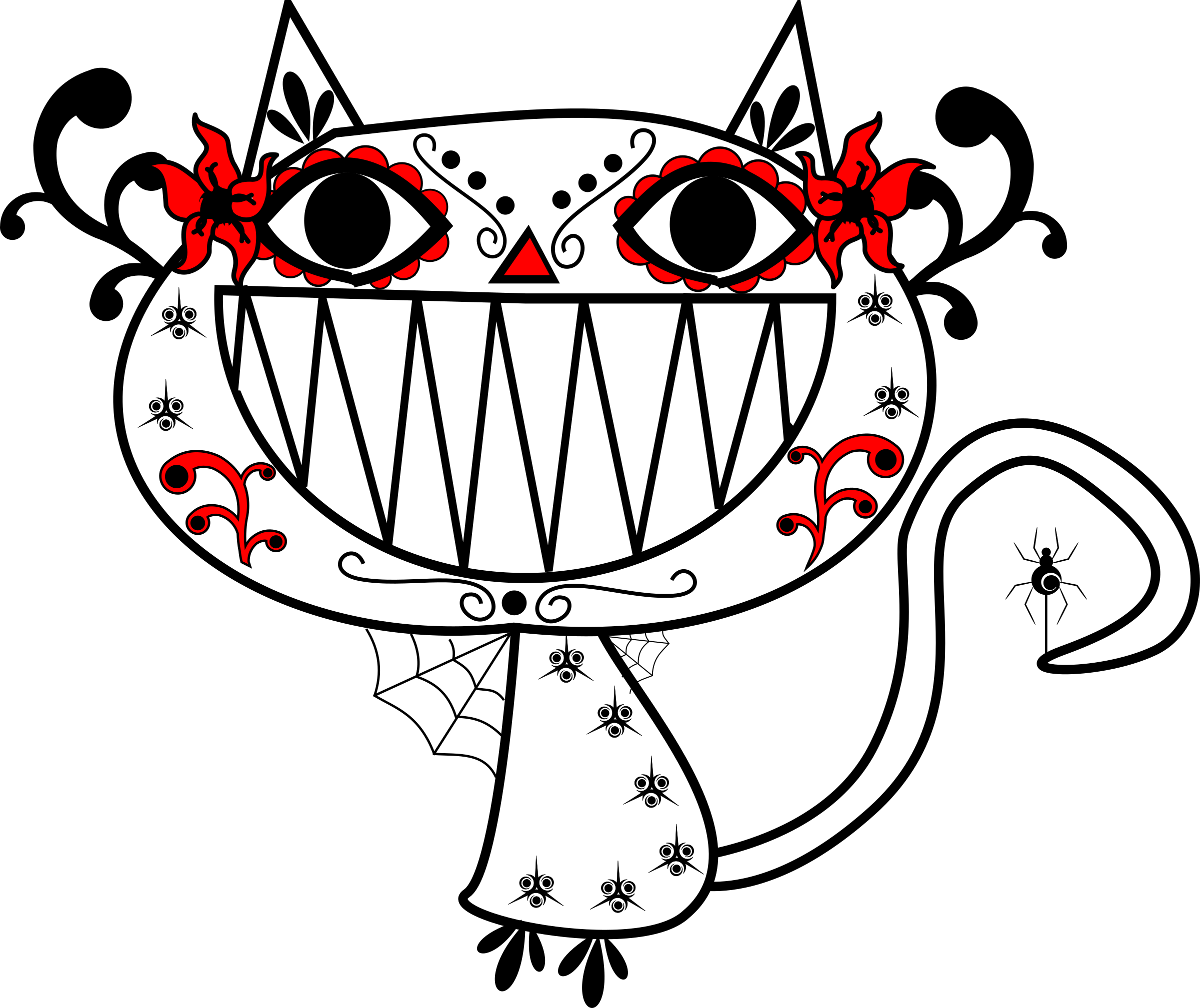 This Free Icons Png Design Of Catrina Color Smily Cat (2400x2017), Png Download