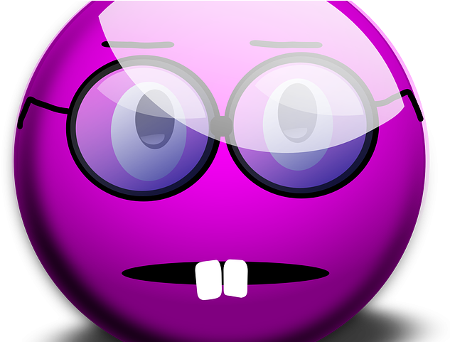 Sunglasses Emoji Clipart Spec - Purple Emoticons (640x480), Png Download