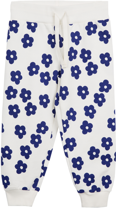 Mini Rodini Blossom Sweatpants - Mini Rodini Girls Floral Organic Cotton Trousers (960x720), Png Download