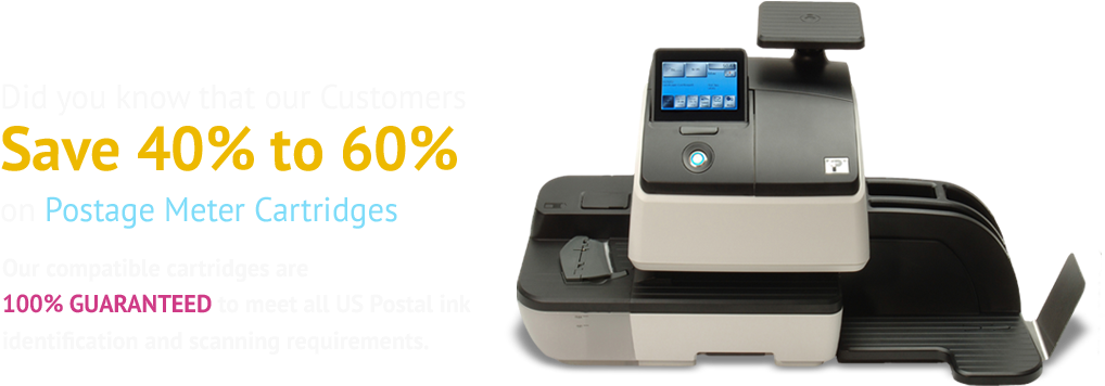 Our Customers Save 40% To 60% On Postage Meter Cartridges - Fp Postbase Pic10 For Postbase Mailing Machines Oem (1080x500), Png Download