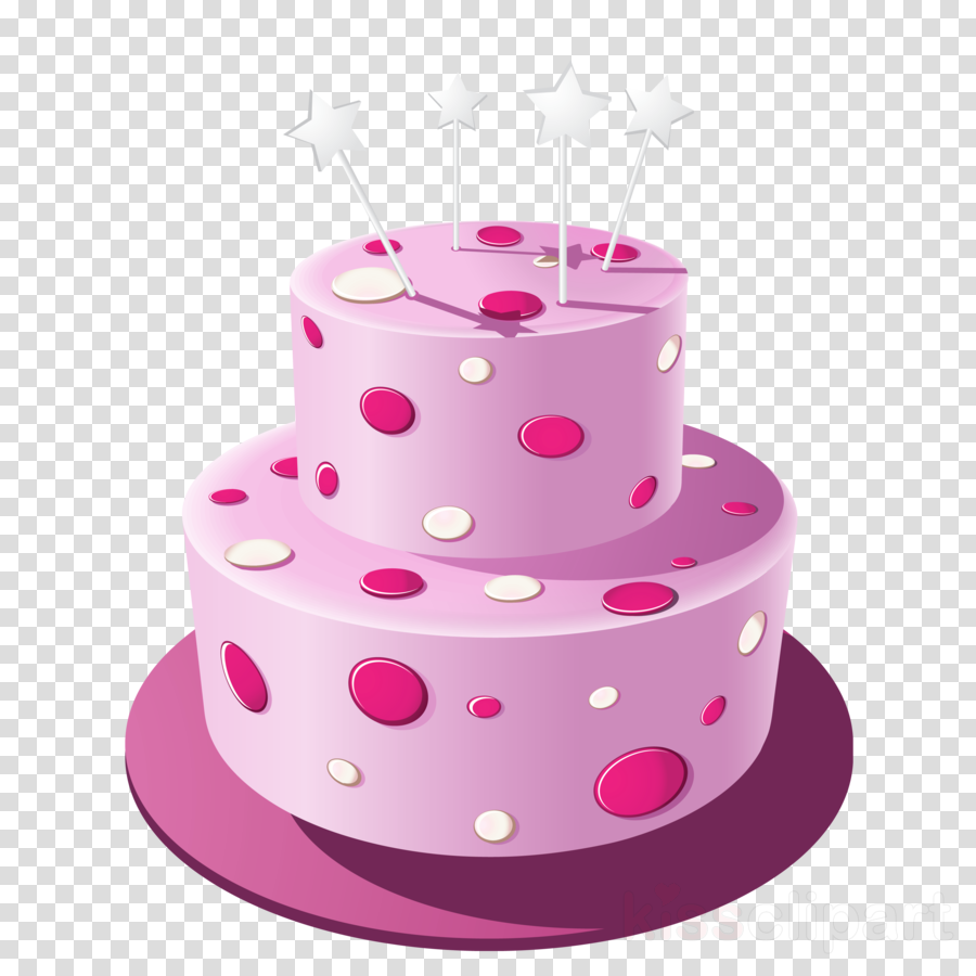 Pink Birthday Cake Clip Art Clipart Frosting & Icing - Beach Balls No Background (900x900), Png Download