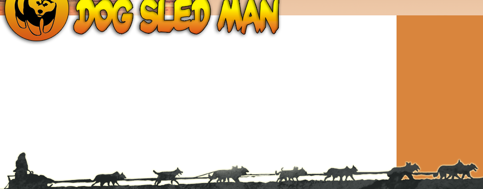 Dog Sled Man - Dog (972x381), Png Download