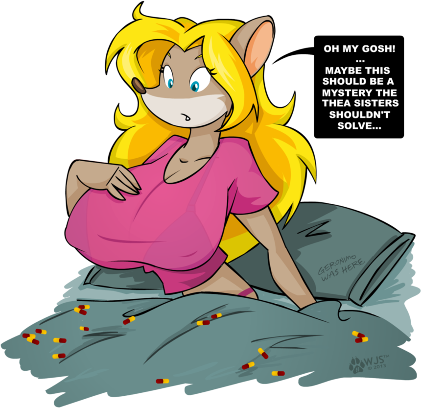 Oh My Gosh Maybe This Should Be A Mystery The Thea - Colette Geronimo Stilton (884x904), Png Download