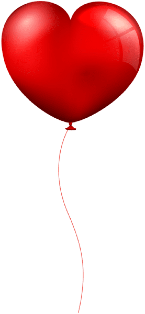 Free Png Red Heart Balloon Png Images Transparent - Portable Network Graphics (480x1040), Png Download