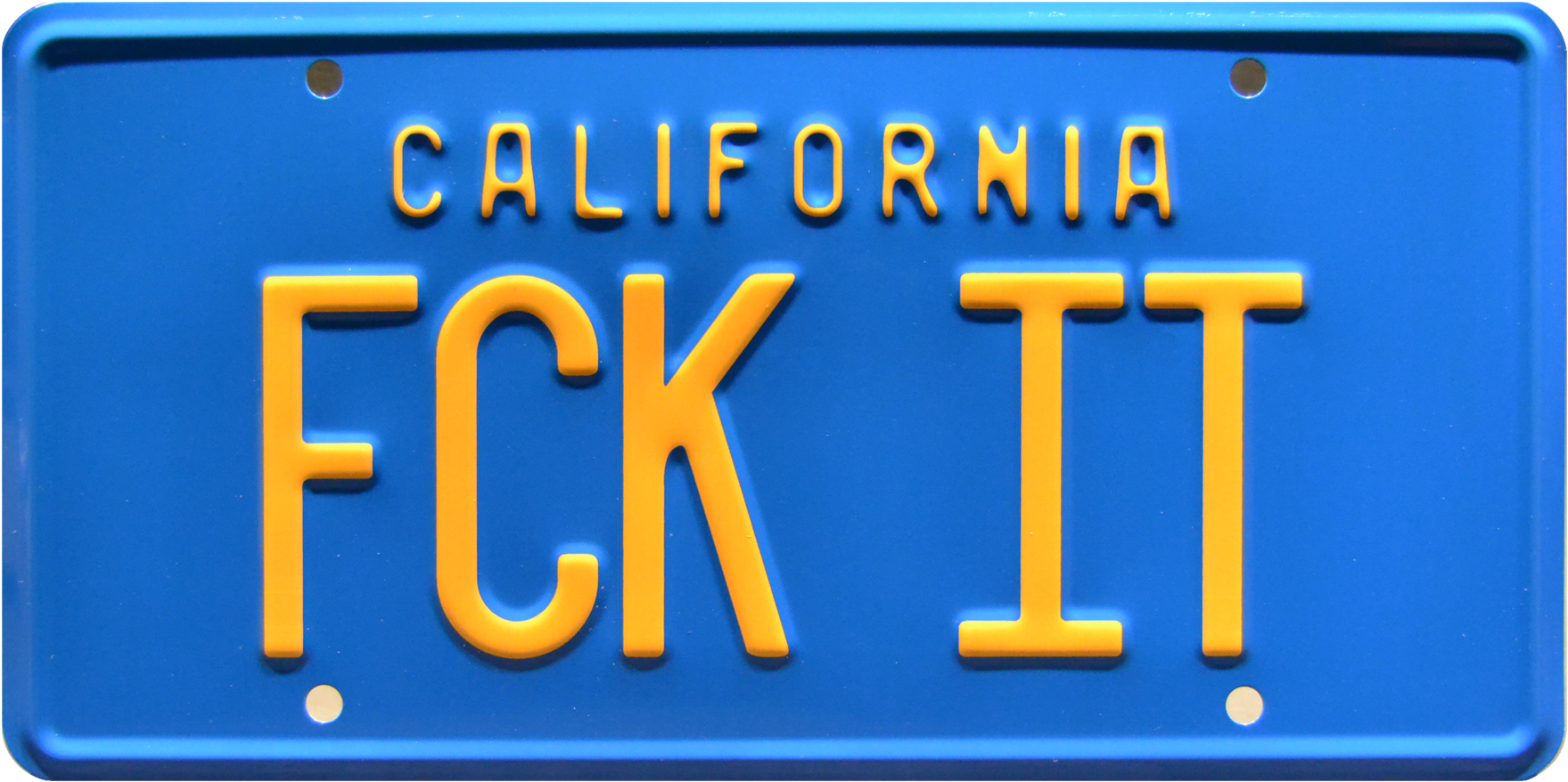 Fck It Prop Plate Movie Memorabilia From Friday Starring (2048x1170), Png Download