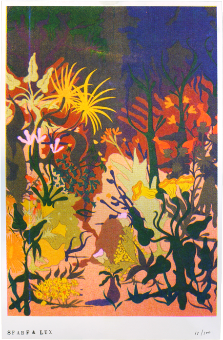 Chris Lux The Garden 4 Color Risograph Print - San Francisco (600x800), Png Download