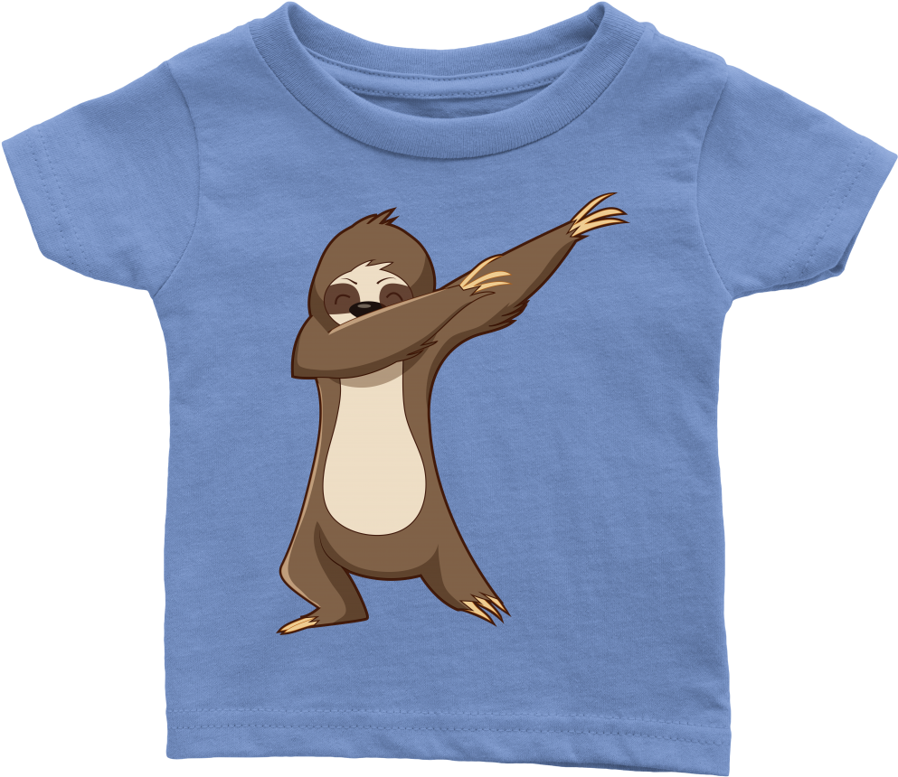 Cute Funny Dancing Sloth Infant T Shirt For Baby Boys - Baby Onesie Funny Quote Throw Up (1000x1000), Png Download