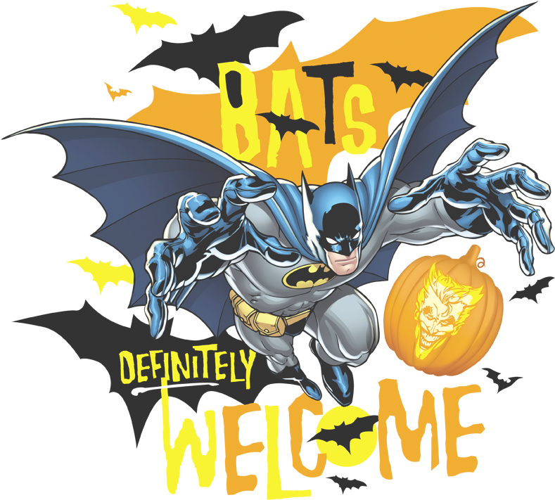 Batman Bats Welcome Pullover Hoodie - 18" Batman Birthday Party Balloon - Mylar Balloons (802x729), Png Download