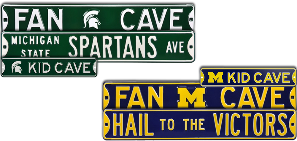 Authentic Street Signs Steel Signs - Steel Michigan State Ave Street Sign By Authentic Street (1000x575), Png Download