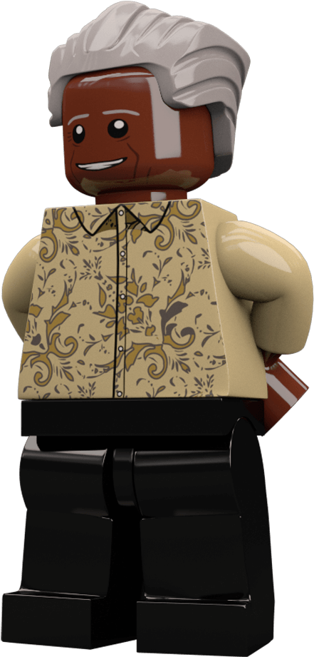 Nelson Mandela Lego (1024x1024), Png Download