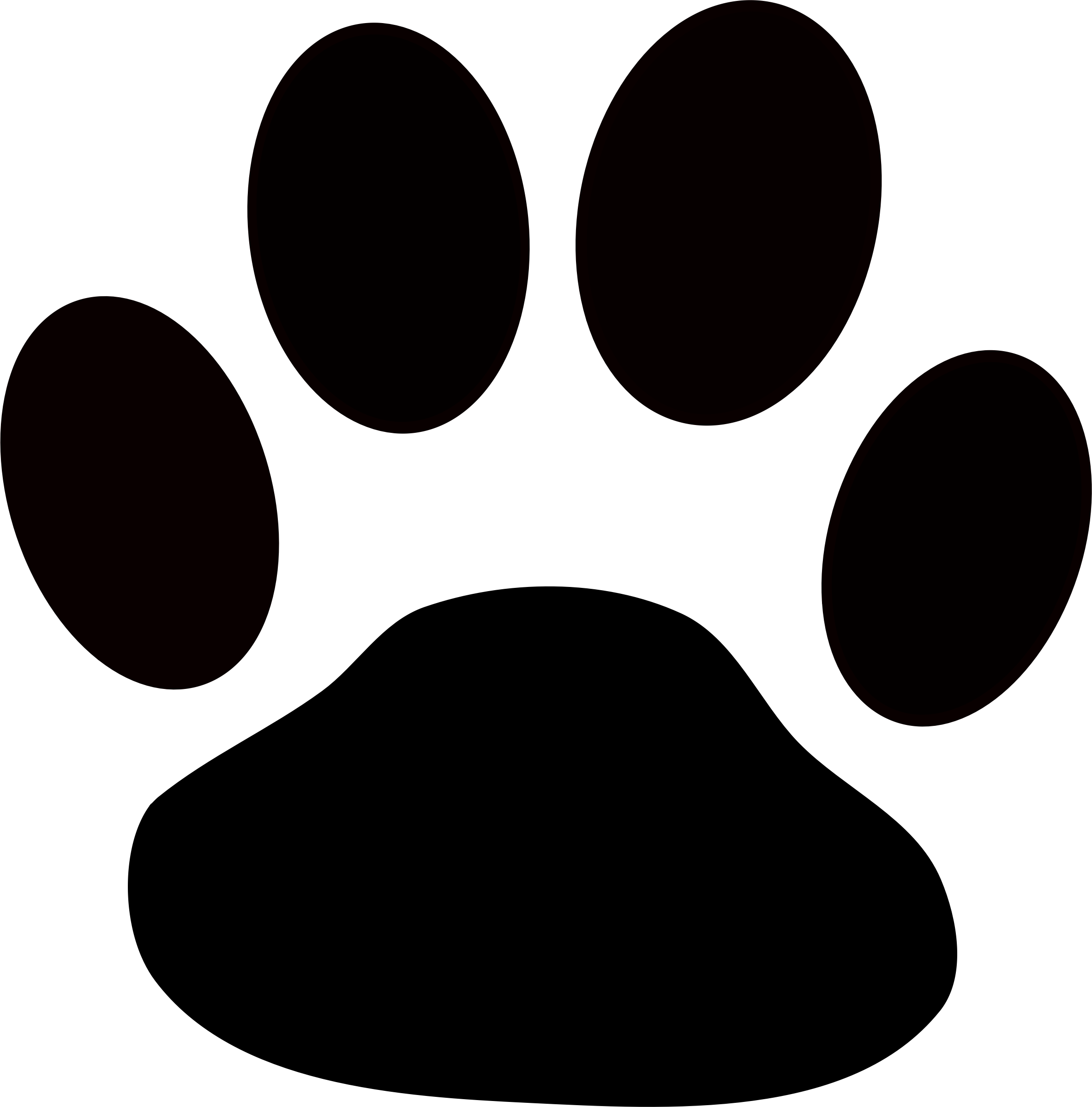 Siberian Husky Paw Puppy Clip Art - Huella De Perro Png (2366x2399), Png Download