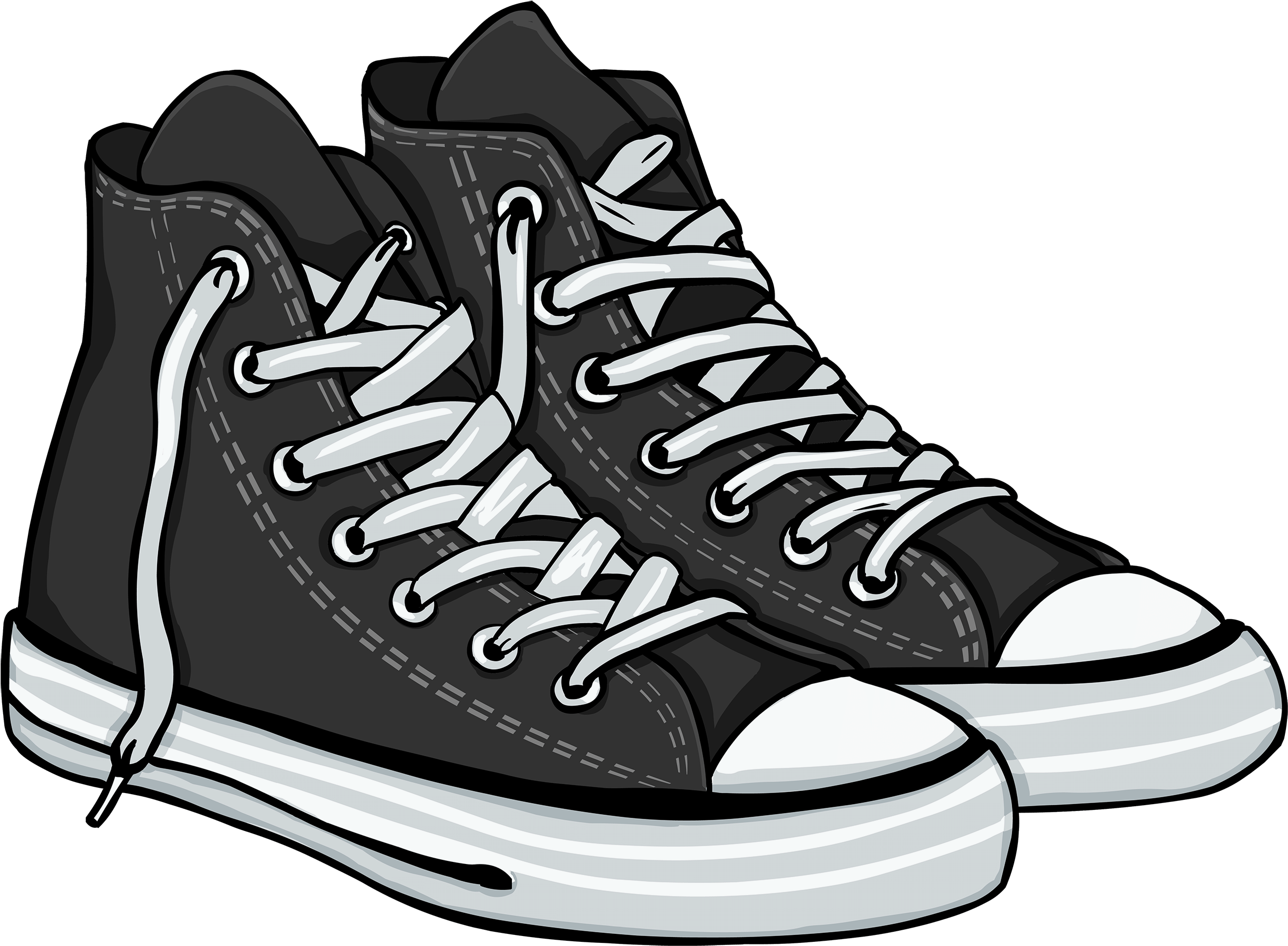 Gym Shoes Clipart Single Shoe - Shoes Clipart (2500x1835), Png Download