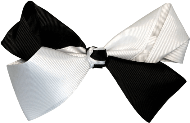 Black And White Oreo Bow - Necktie (650x650), Png Download