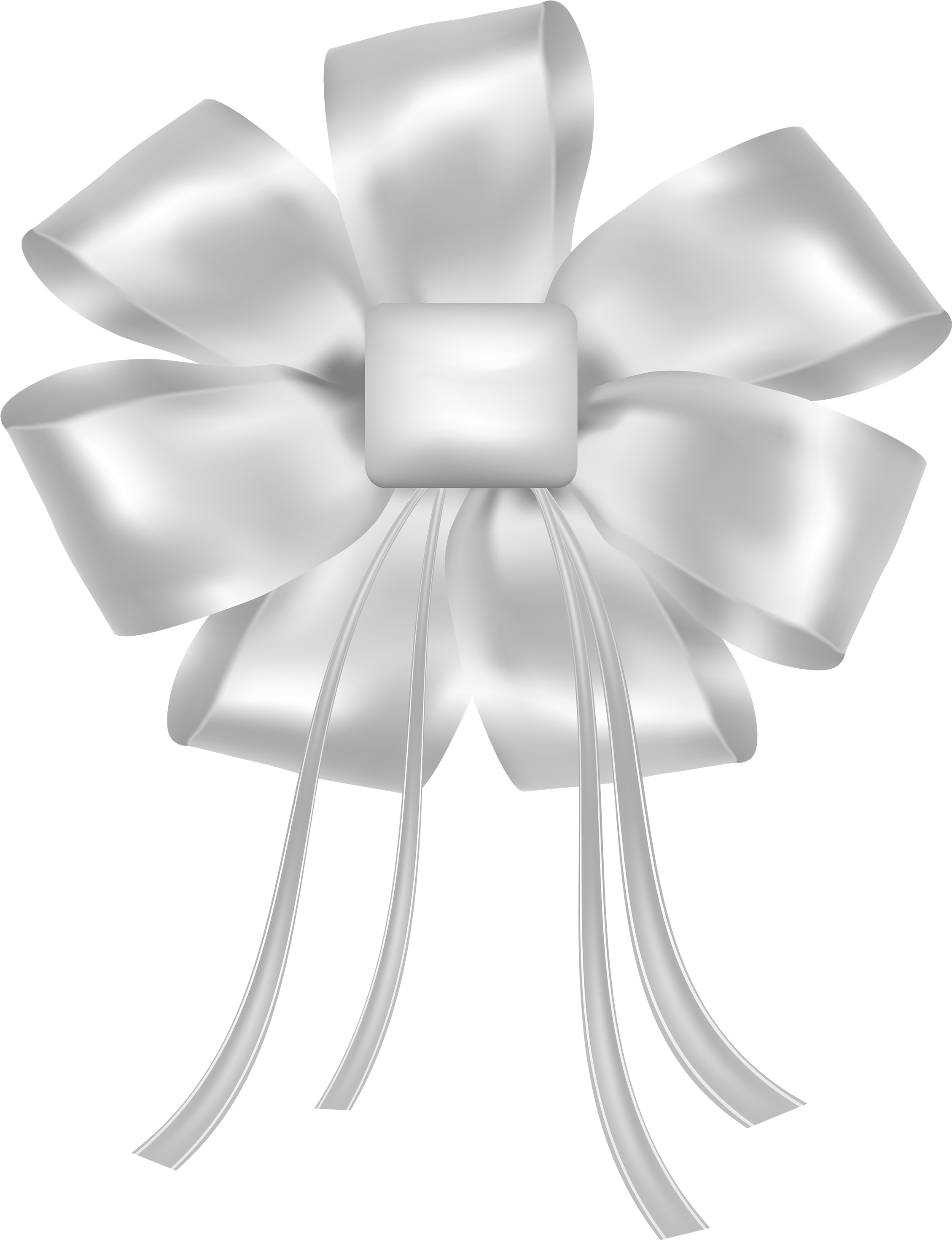 White Bow Png Clipart - Clip Art (2303x3000), Png Download