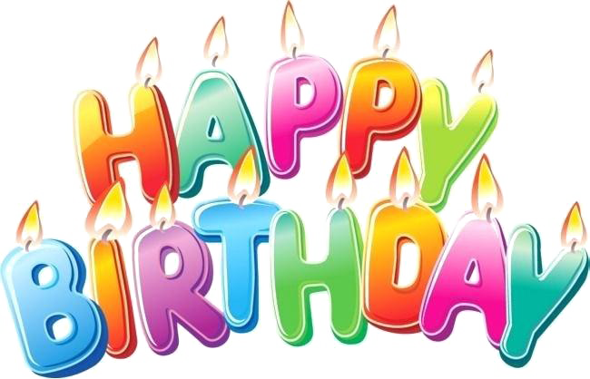 Birthday Candles Png Image - Happy Birthday Wallpaper Png (650x418), Png Download