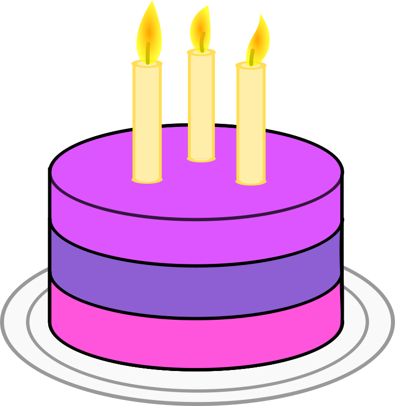Cupcake Birthday Candles Birthday Cake Princess Cake - Simple Birthday Cake Png (729x750), Png Download