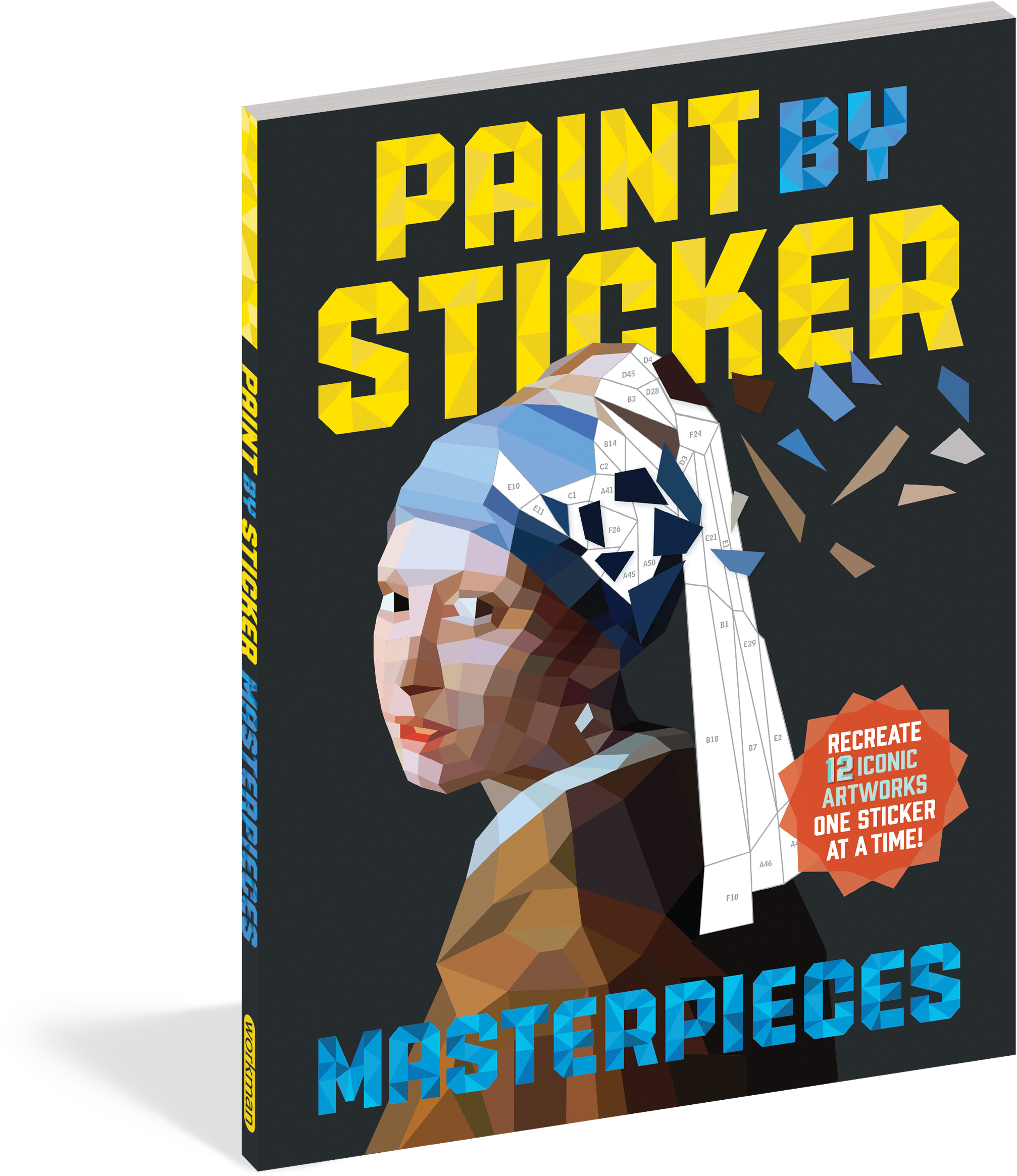 Cover - Paint By Sticker Famous Masterpieces Book (2154x2400), Png Download