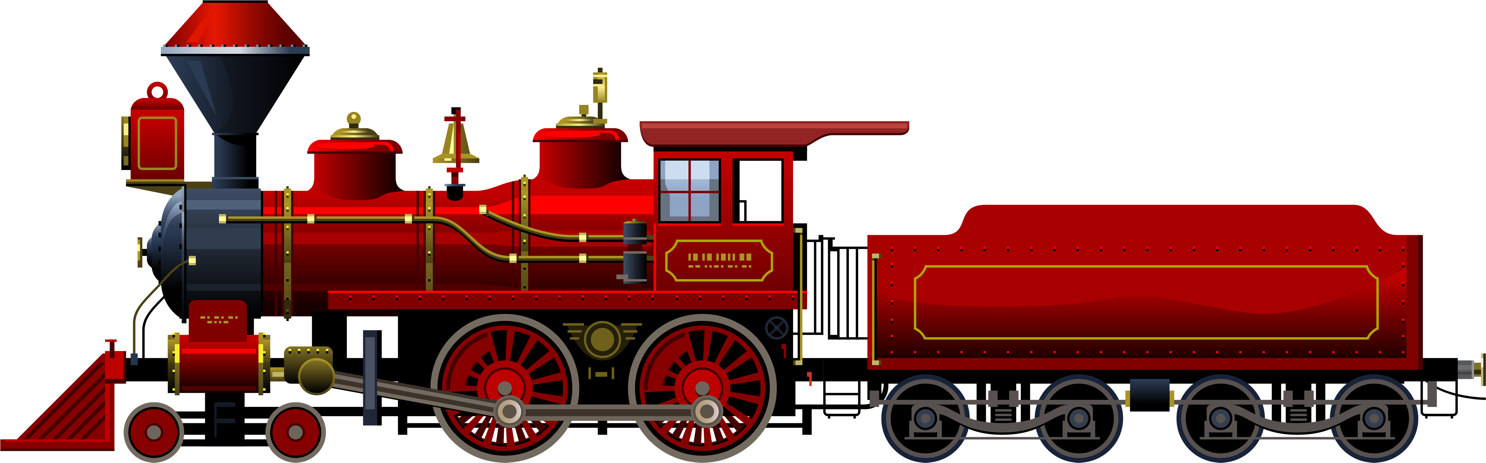Visit - Steam Train Clip Art (5000x1776), Png Download